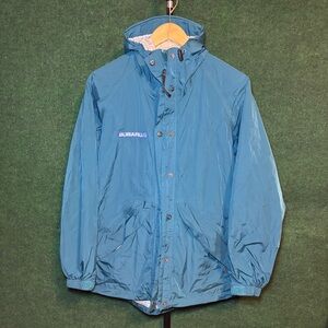 L.L. Bean Teal Hooded Raincoat